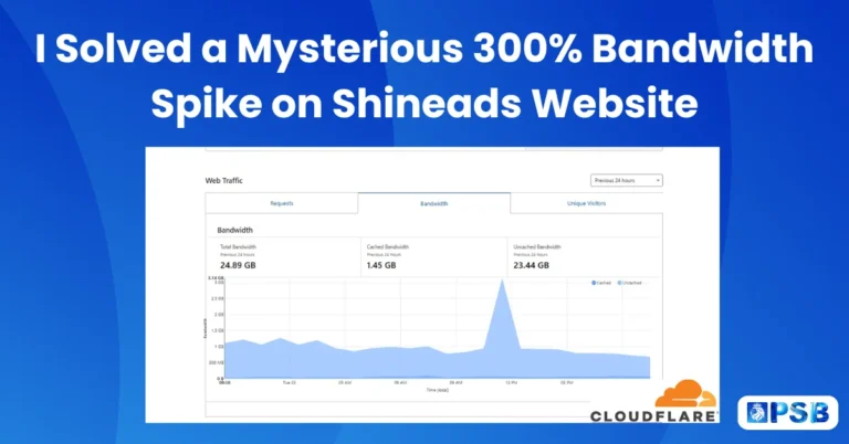 How I Solved a Mysterious 300% Bandwidth Spike on Shineads Website