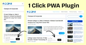 1 Click PWA Plugin