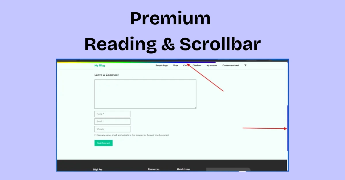 How to Add a Premium Reading Progress & Custom Scrollbar in WordPress ...